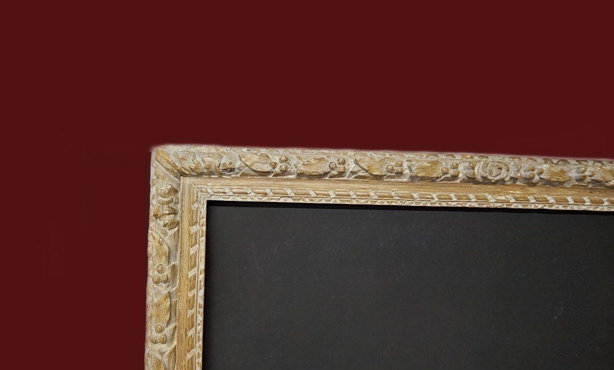 Large 17th Century Carved Oak Frame, Louis XIII Period-photo-2