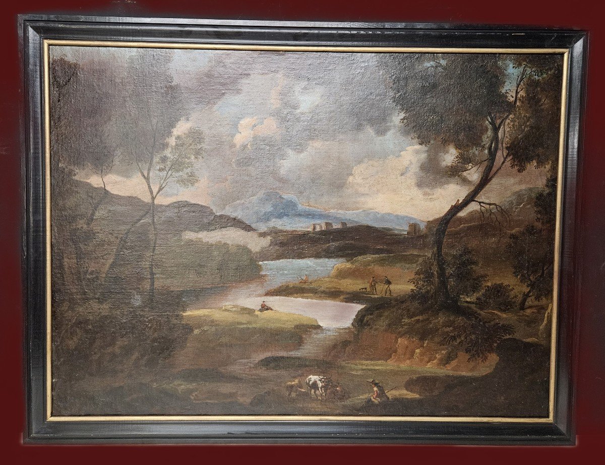 Paysage Italien Attribué A Gaspard Dughet