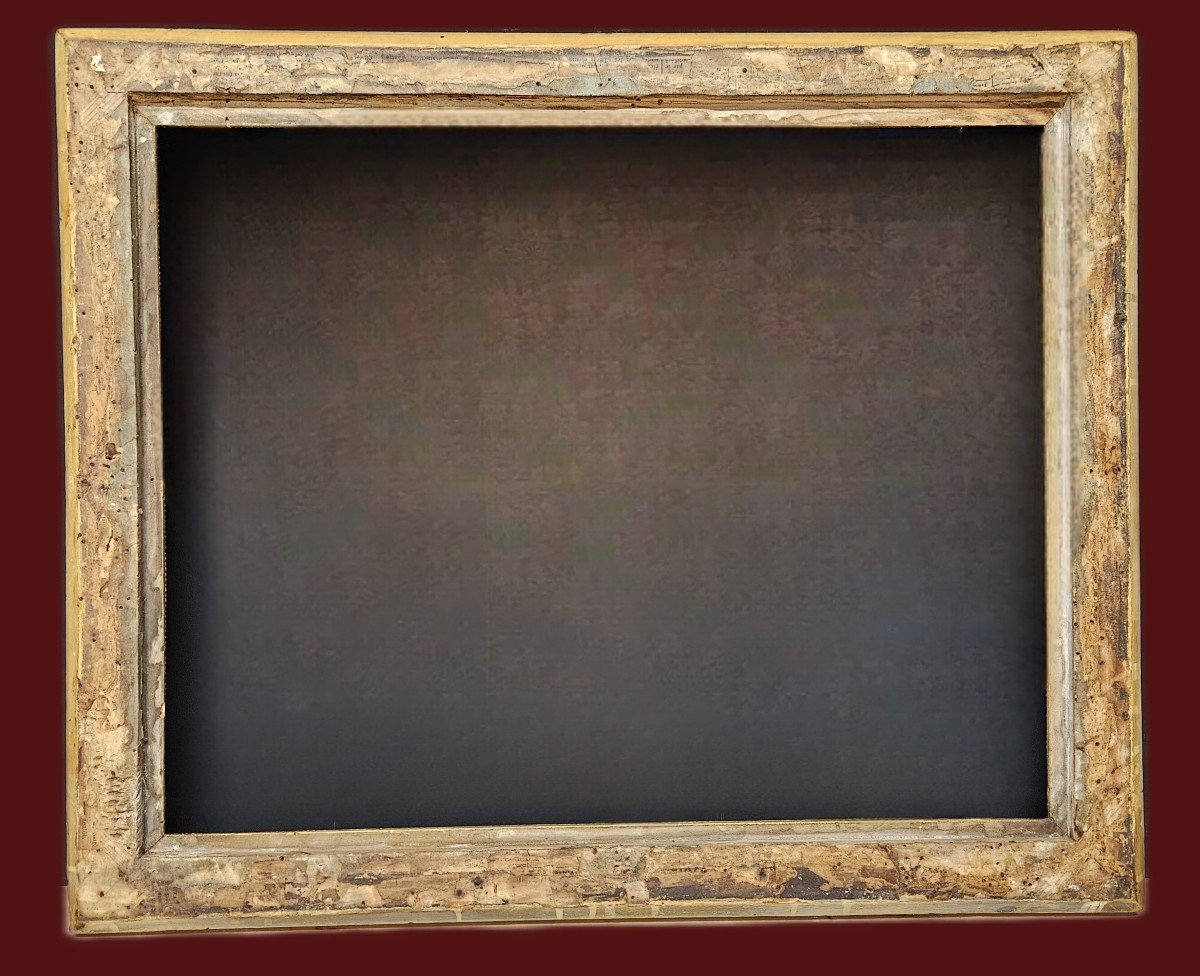 18th Century Black And Gold Frame Louis XVI Period-photo-3