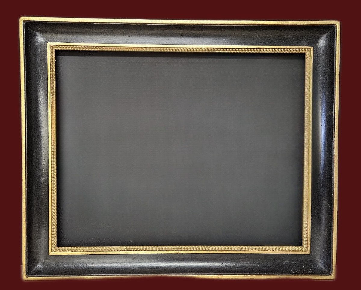 18th Century Black And Gold Frame Louis XVI Period