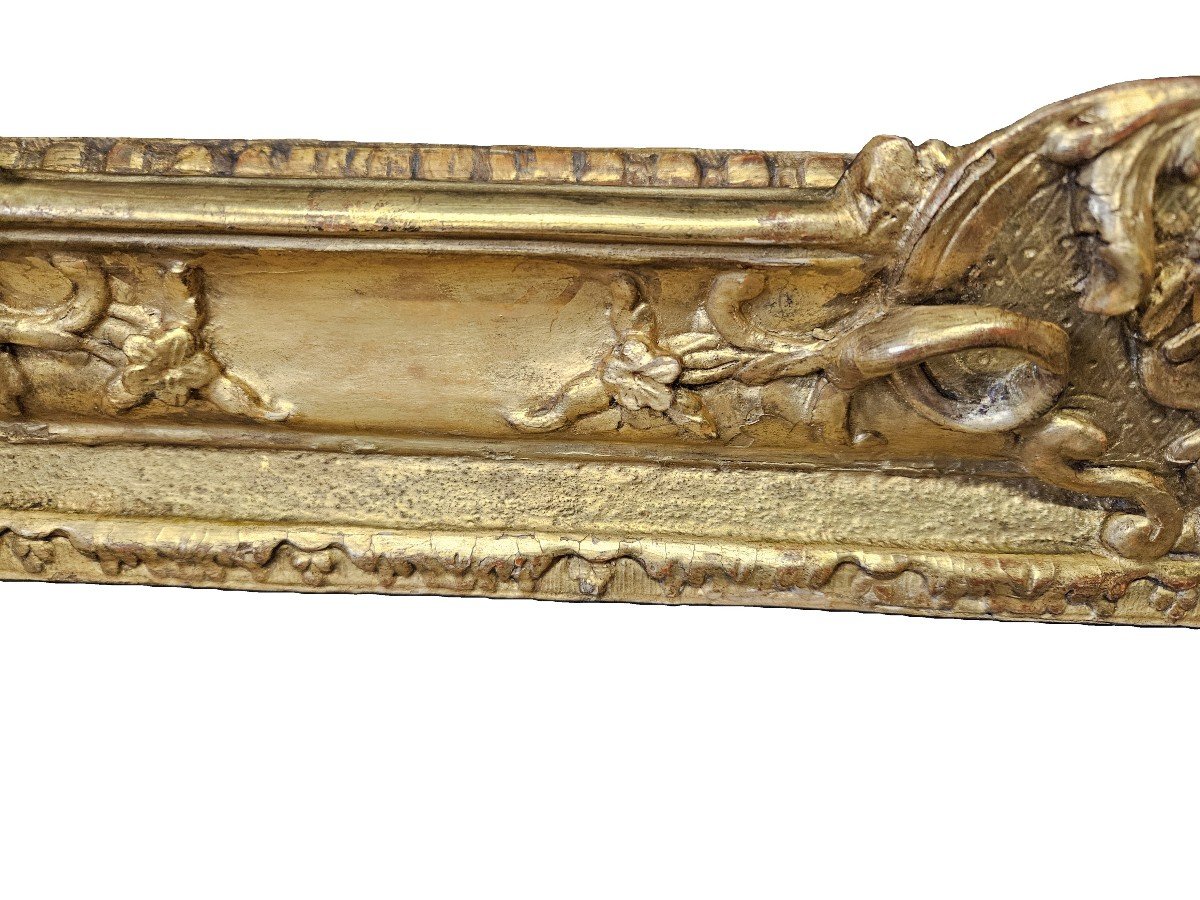 Louis XV Period Carved And Gilded Wooden Frame-photo-3