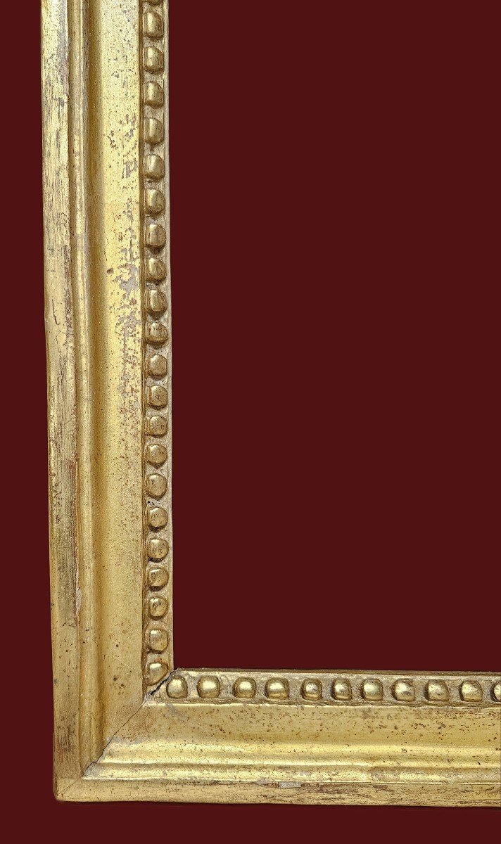 18th Century Carved And Gilded Wooden Frame, Louis XVI Period-photo-2