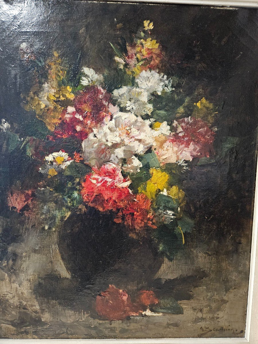 Georges Jeannin Paris 1841 1925 Floral Composition-photo-2