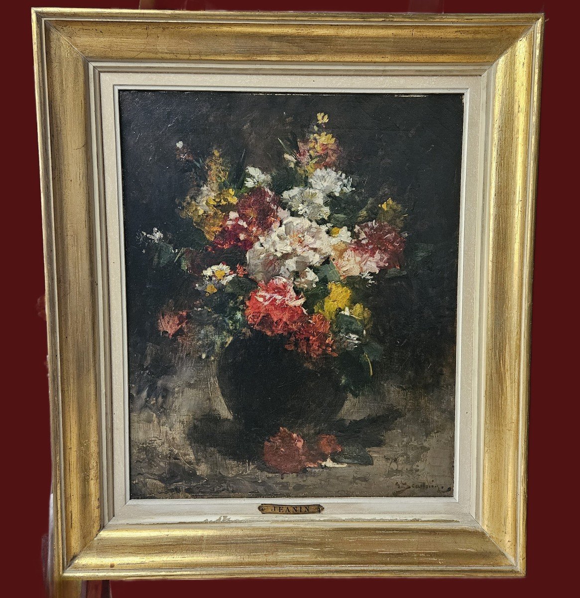 Georges Jeannin Paris 1841 1925 Floral Composition