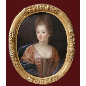 French School Of The 17th Century Portrait Of A Lady