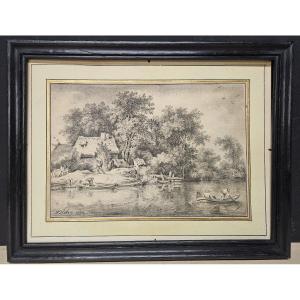 Ferdinand Kobell 1740 1799 Animated Landscape Drawing