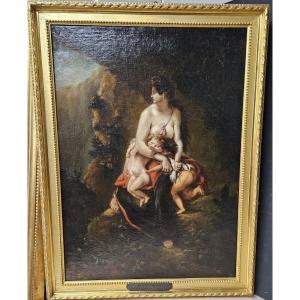 Médée Furieuse d'Après Eugene Delacroix Signé E Cussac