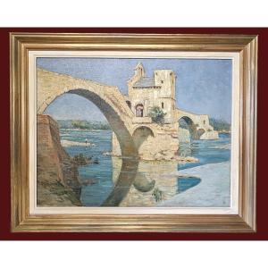 Louis Audibert 1880 1983 The Bridge Of Avignon