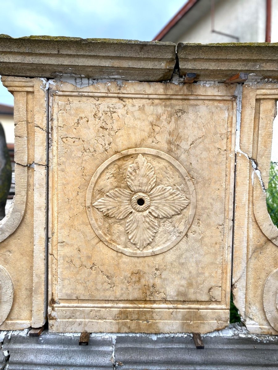 Fontaine Murale En Marbre d'époque Louis XIV-photo-3