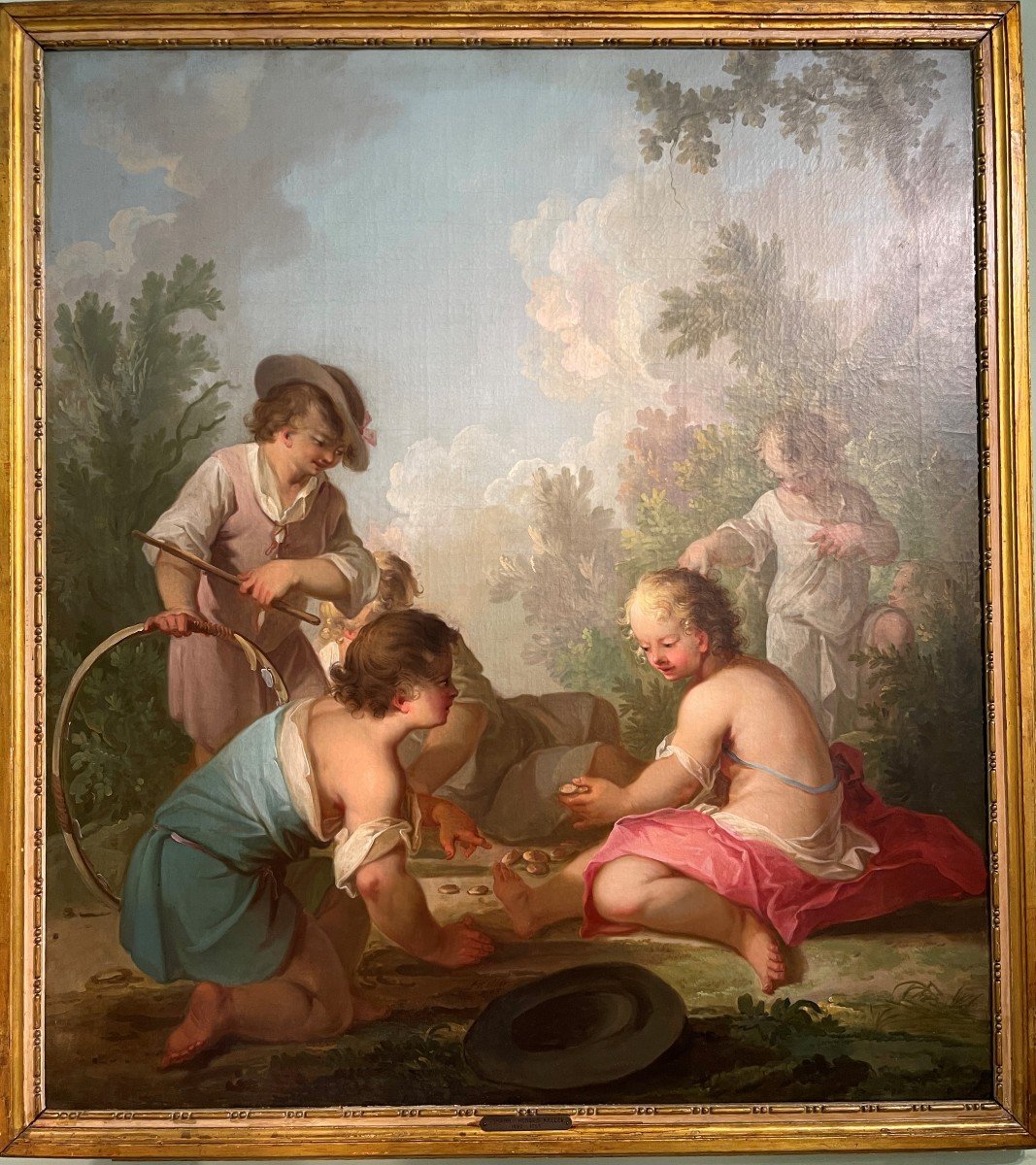 Putti Jouant Avec Le Cerceau