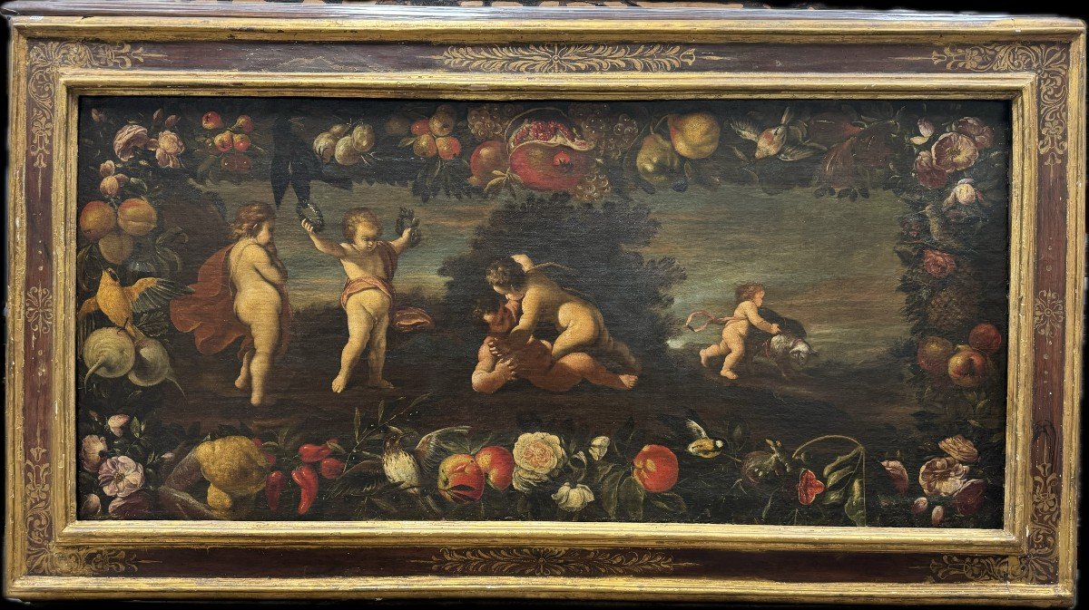 Cherub Game With Still Life