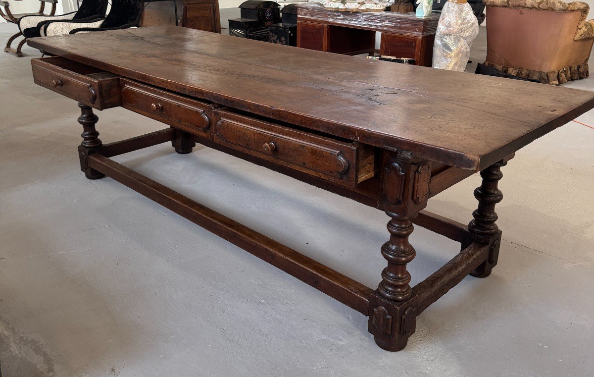 Important And Rare Large Walnut Table