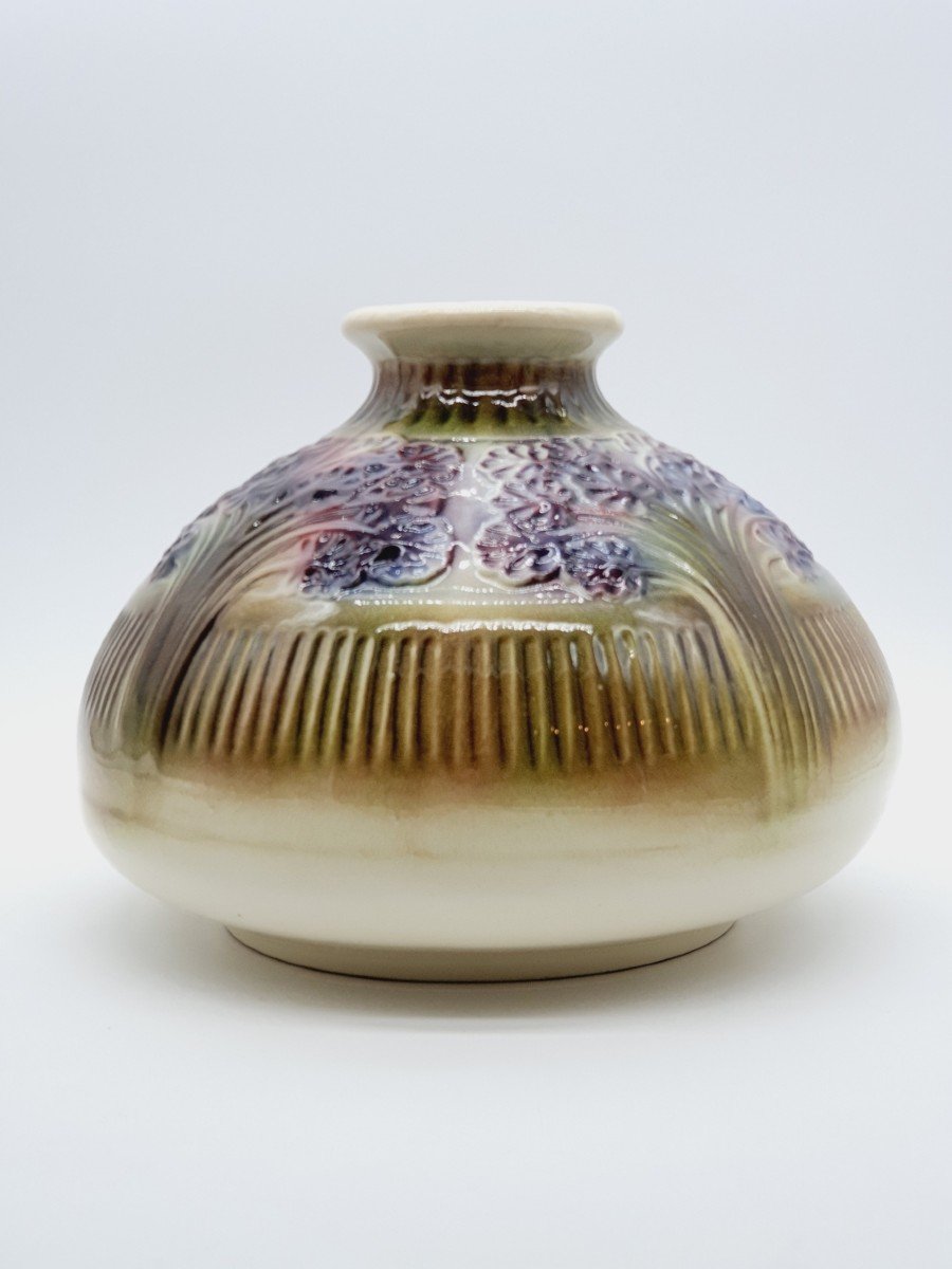 Saint Clement Barbotine Spinning Top Vase-photo-3