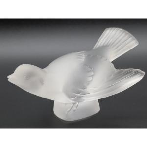 Lalique Moineau Cristal Givré