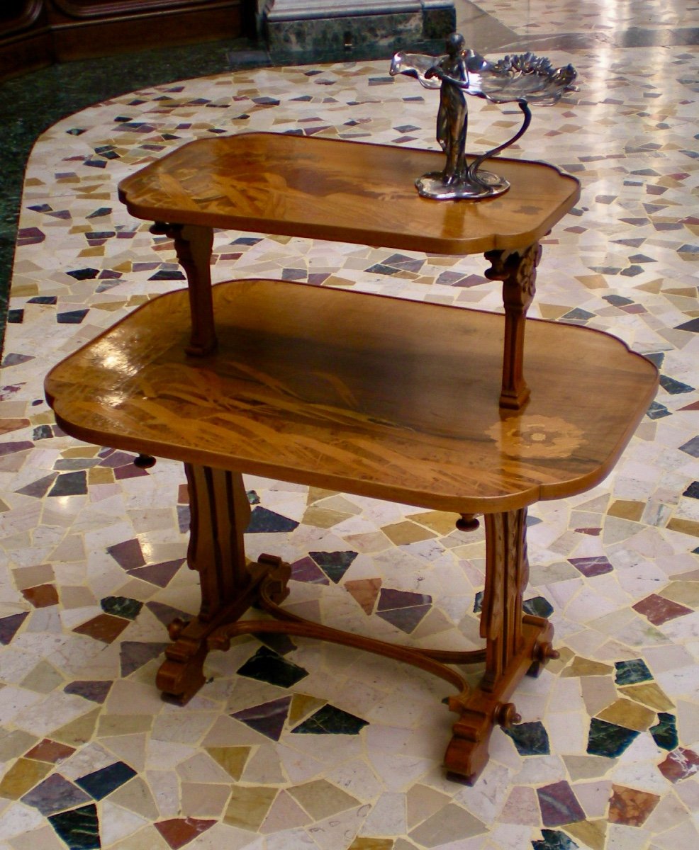 Epis De Blé - Art Nouveau Galle Table-photo-8