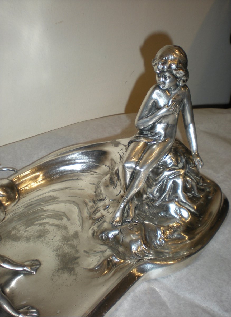 Mermaid- Art Nouveau B&g Imperial Vide Poches-photo-4