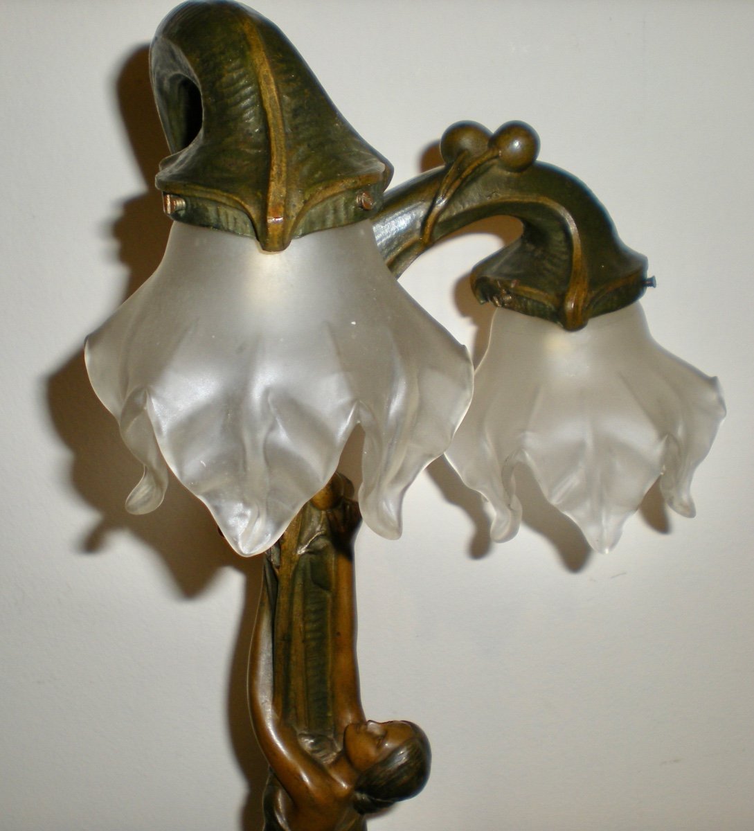 Lampe/sculpture Art Nouveau P. Tereszczuk-photo-2