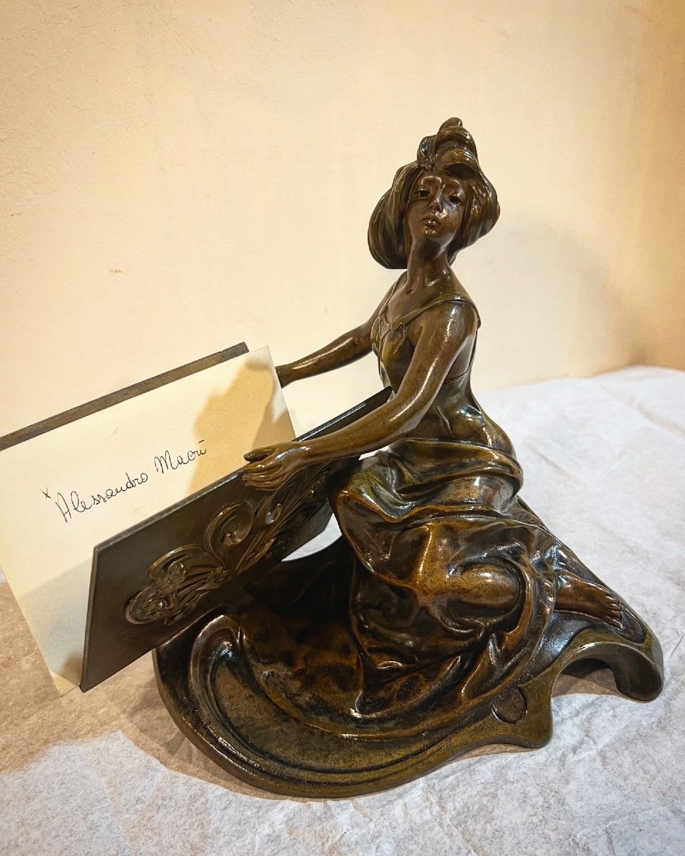 Clara Pfeffer Art Nouveau Letter Holder -photo-2