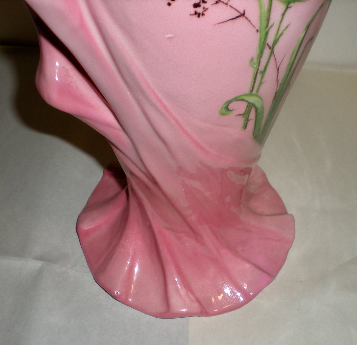 Massier Art Nouveau Vase/sculpture-photo-2