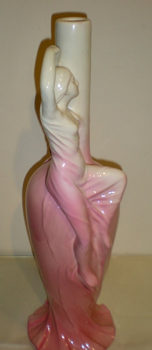 Massier Art Nouveau Vase/sculpture-photo-3
