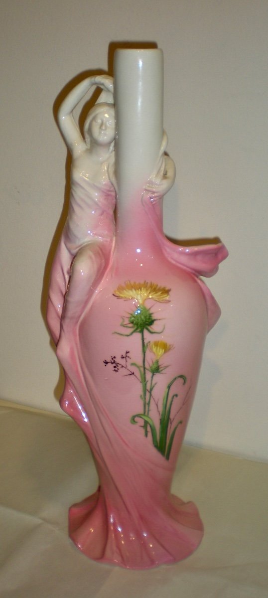 Massier Art Nouveau Vase/sculpture