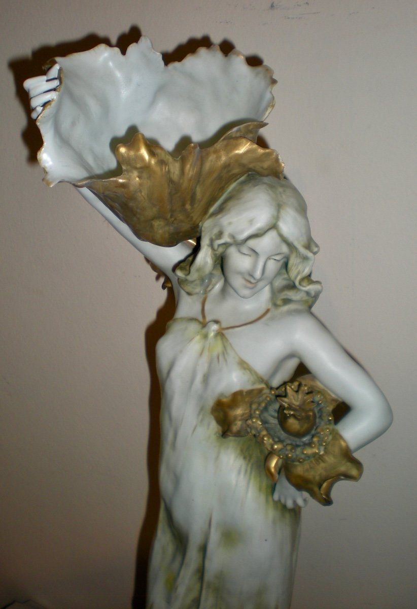 The Poppy Sculpture - Sculpture/vide Poches Art Nouveau Amphora -photo-3