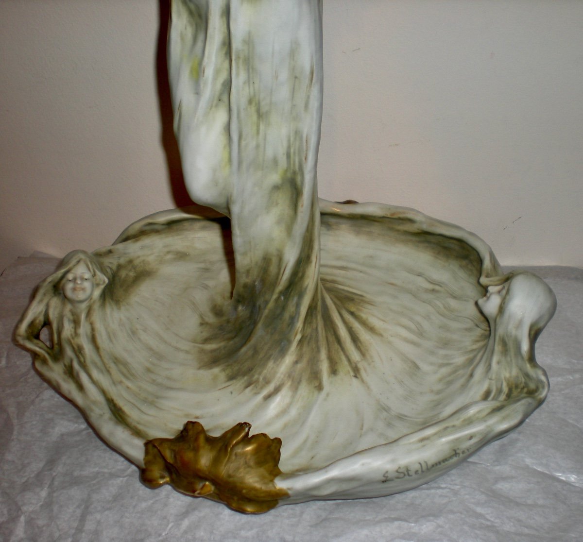 The Poppy Sculpture - Sculpture/vide Poches Art Nouveau Amphora -photo-2