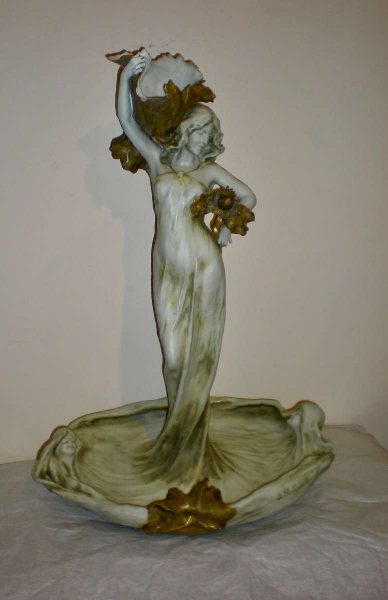 The Poppy Sculpture - Sculpture/vide Poches Art Nouveau Amphora 