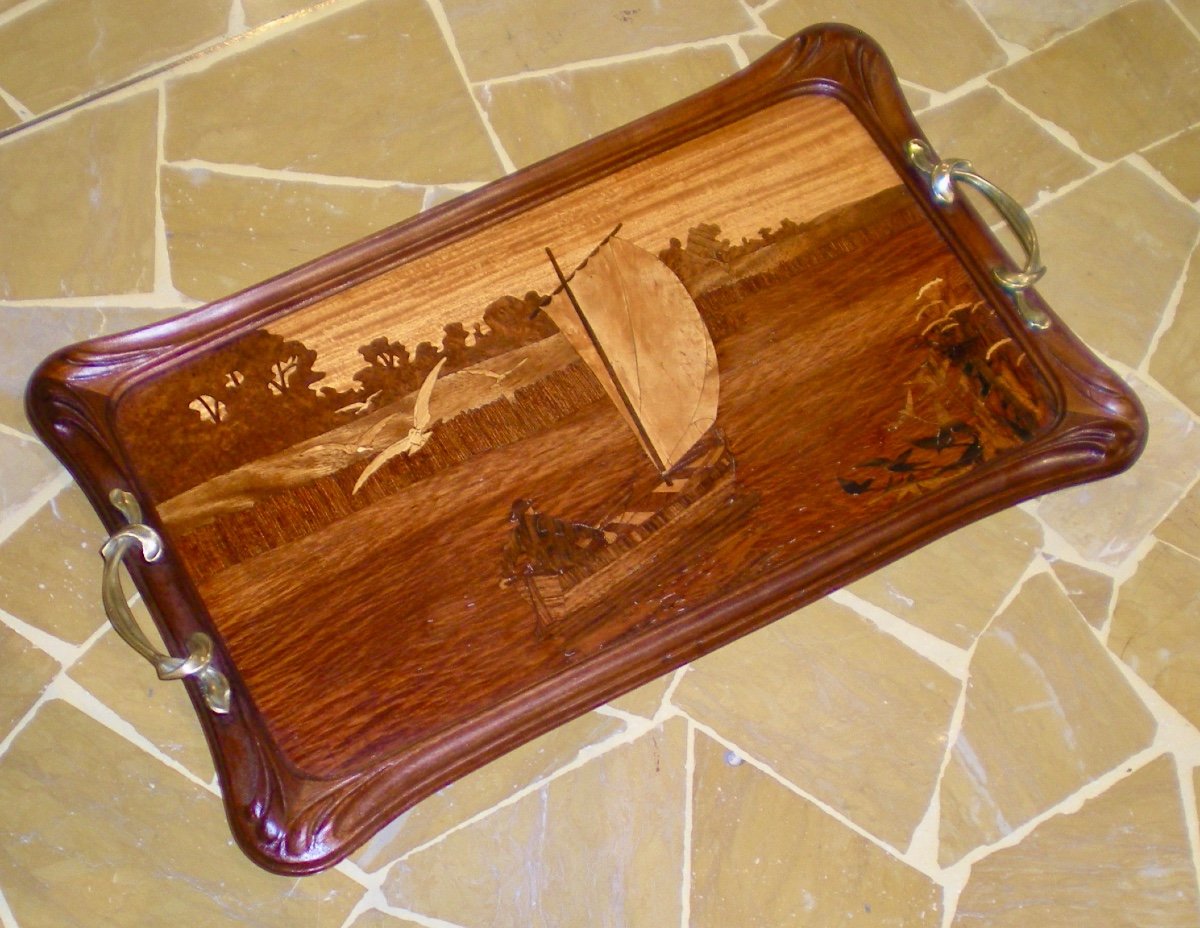 Marina - Majorelle Art Nouveau Tray-photo-2