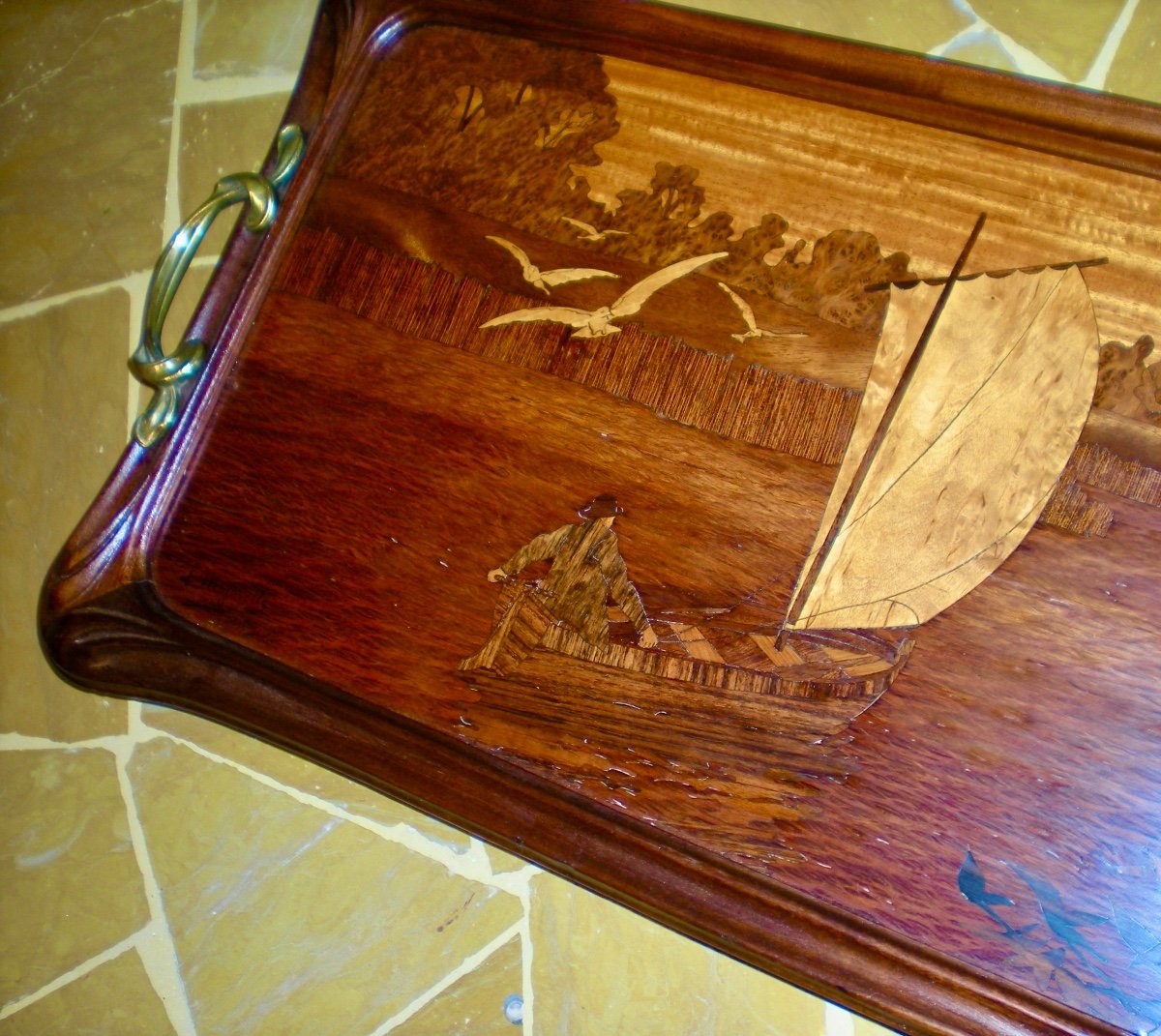 Marina - Majorelle Art Nouveau Tray-photo-3