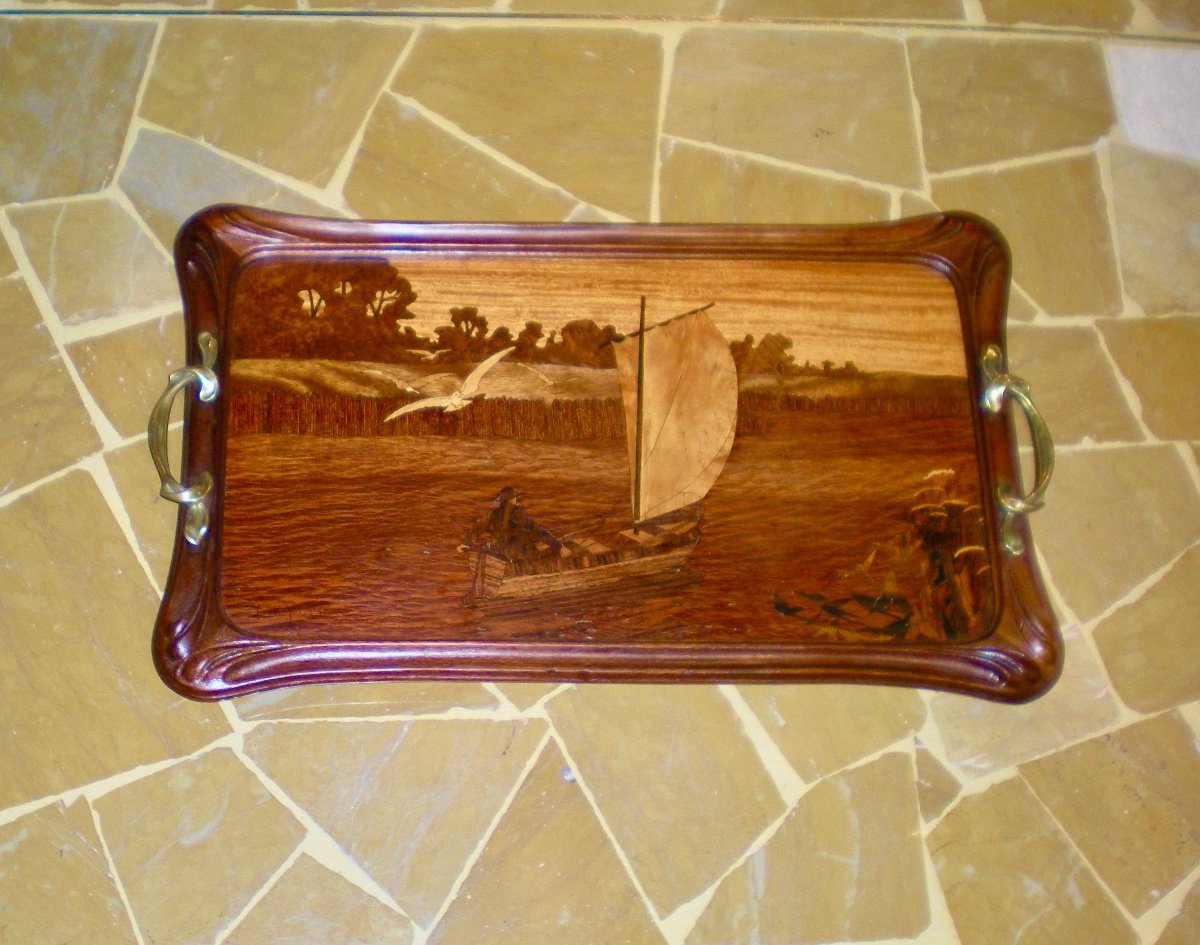 Marina - Majorelle Art Nouveau Tray