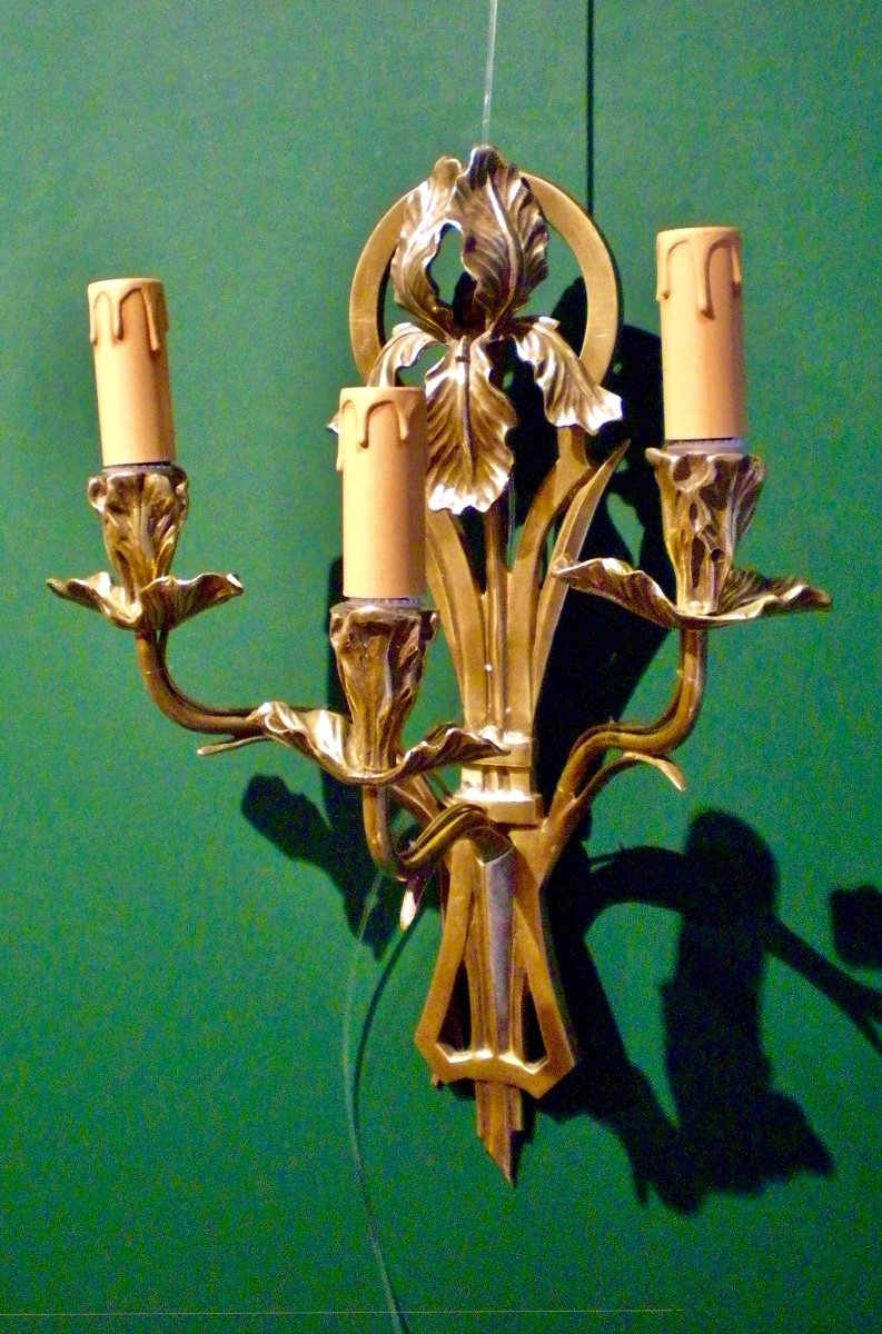 Iris - Art Nouveau Wall Lamp-photo-2