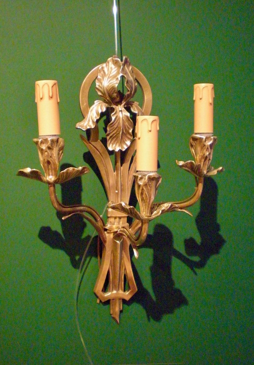 Iris - Art Nouveau Wall Lamp-photo-2