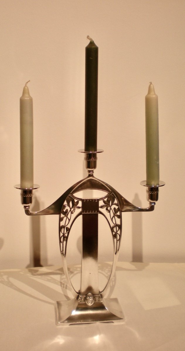 Bougeoirs Jugendstil W.m.f.-photo-3