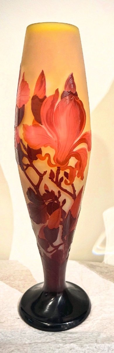 Magnolia - Vase Art Nouveau Gallè