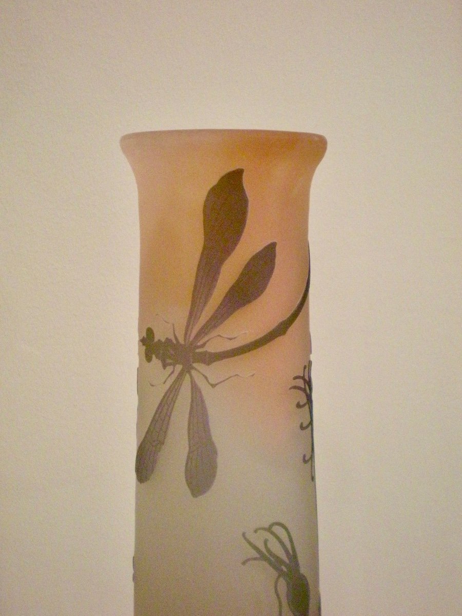 Dragonfly - Gallè Art Nouveau Vase-photo-3