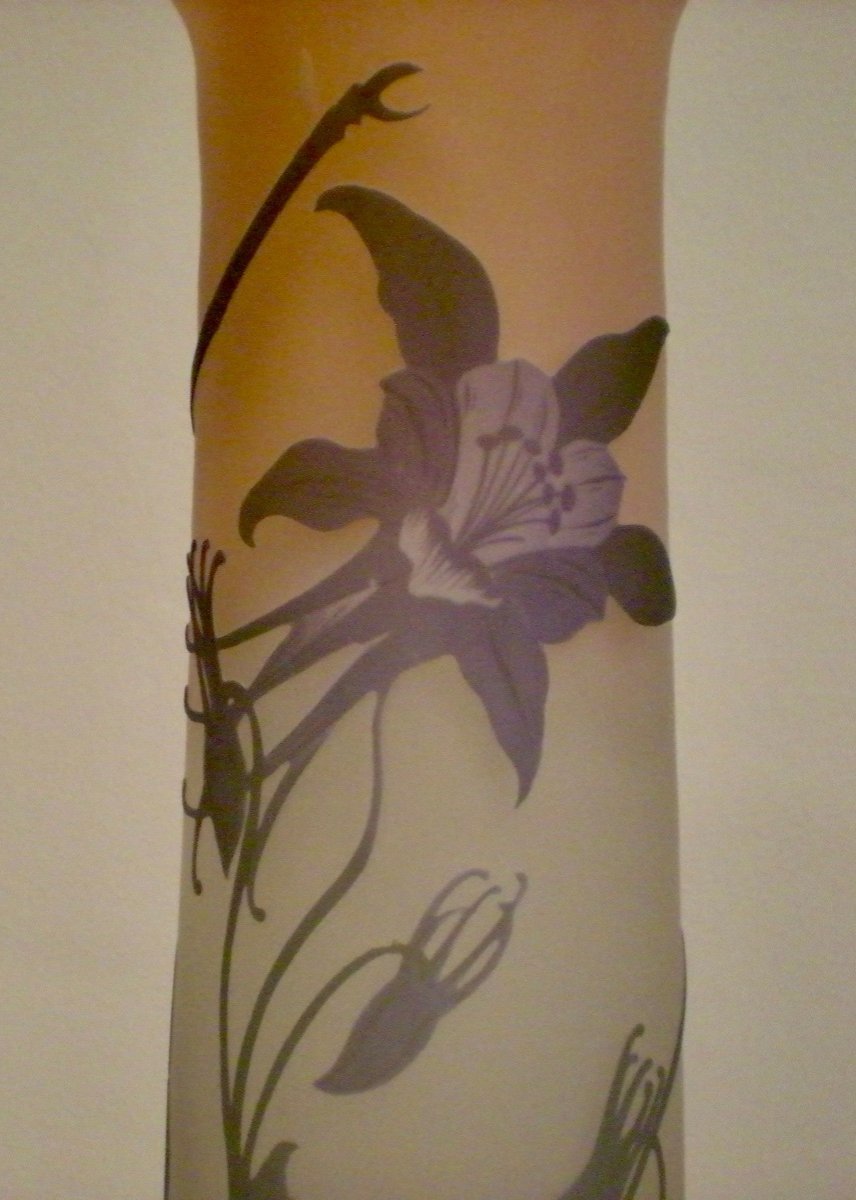 Dragonfly - Gallè Art Nouveau Vase-photo-4