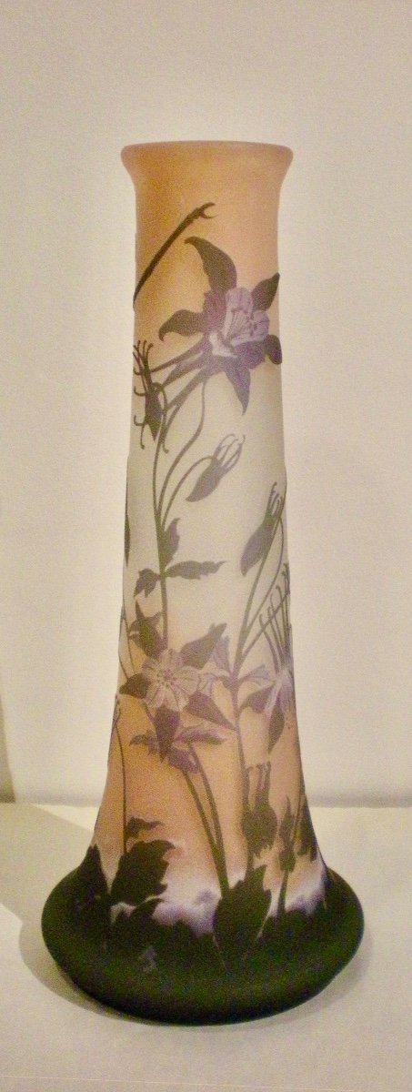 Dragonfly - Gallè Art Nouveau Vase