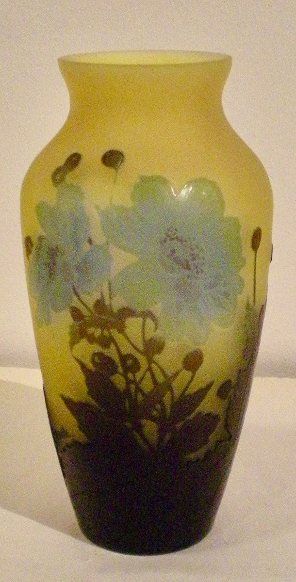 Anemones - Gallè Art Nouveau Vase-photo-2