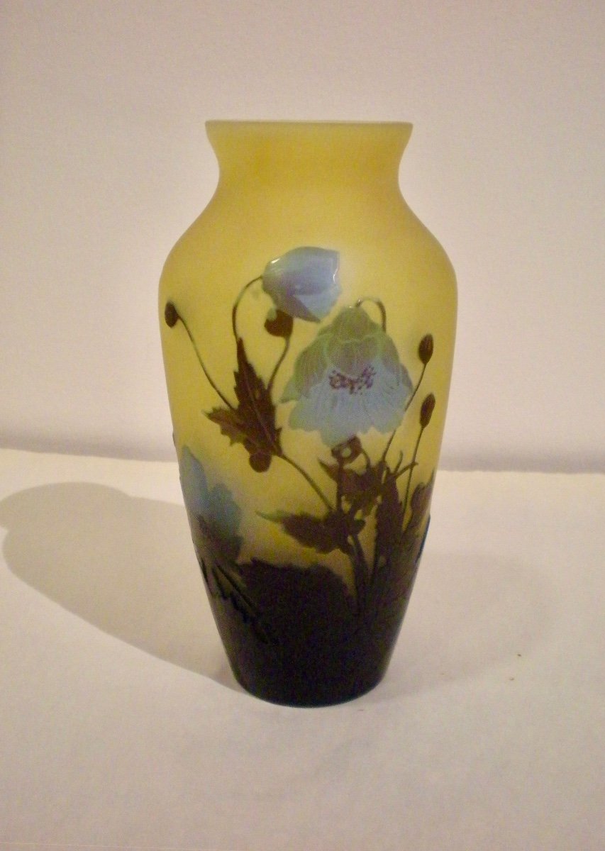 Anemones - Gallè Art Nouveau Vase