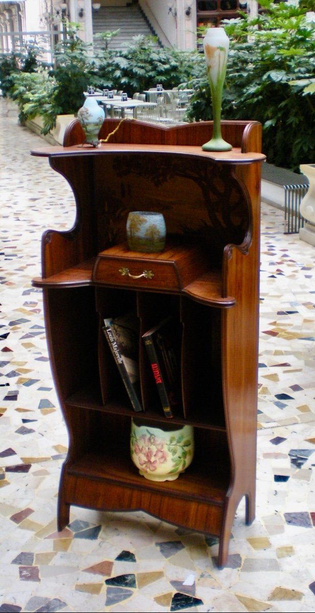 Majorelle Art Nouveau Music Cabinet-photo-4