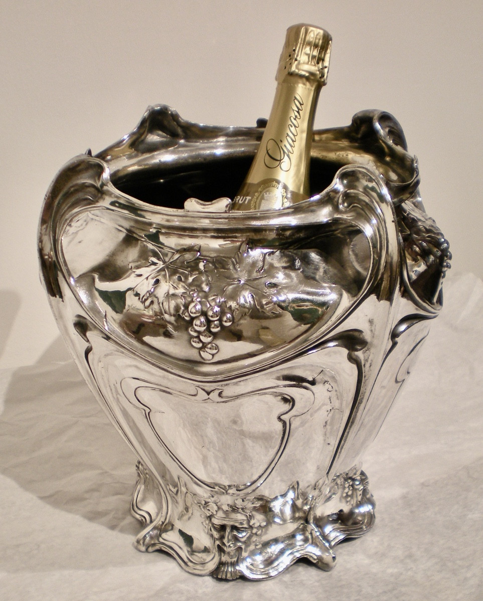 Bacchus- Art Nouveau Wine Cooler-photo-3