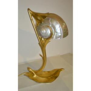 Nautilus- Lampe Jugendstil