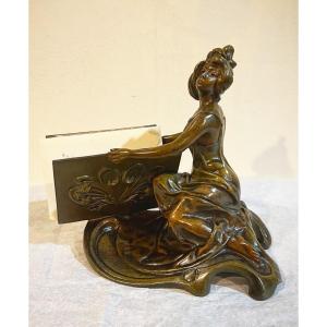 Clara Pfeffer Art Nouveau Letter Holder 