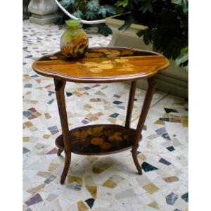 Boules De Neige And Butterflies - Gallè Art Nouveau Table