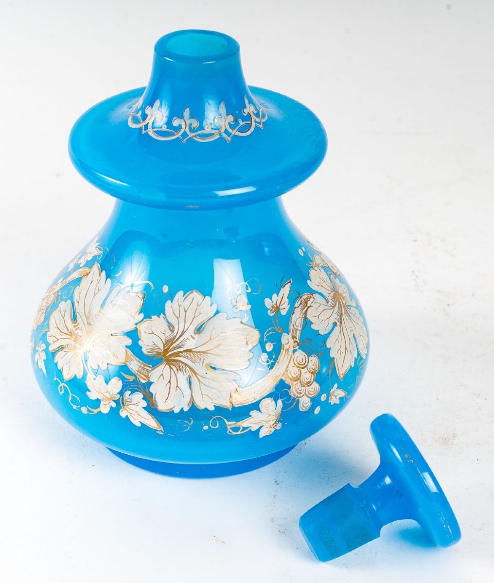 Nineteenth Century Blue Opaline Water Service-photo-4