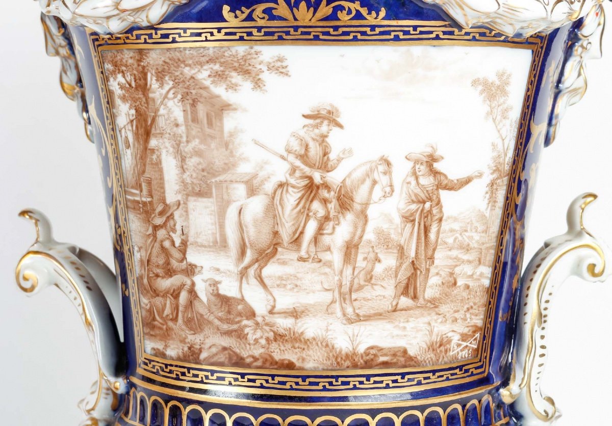 Paire De Vases En Porcelaine -photo-2