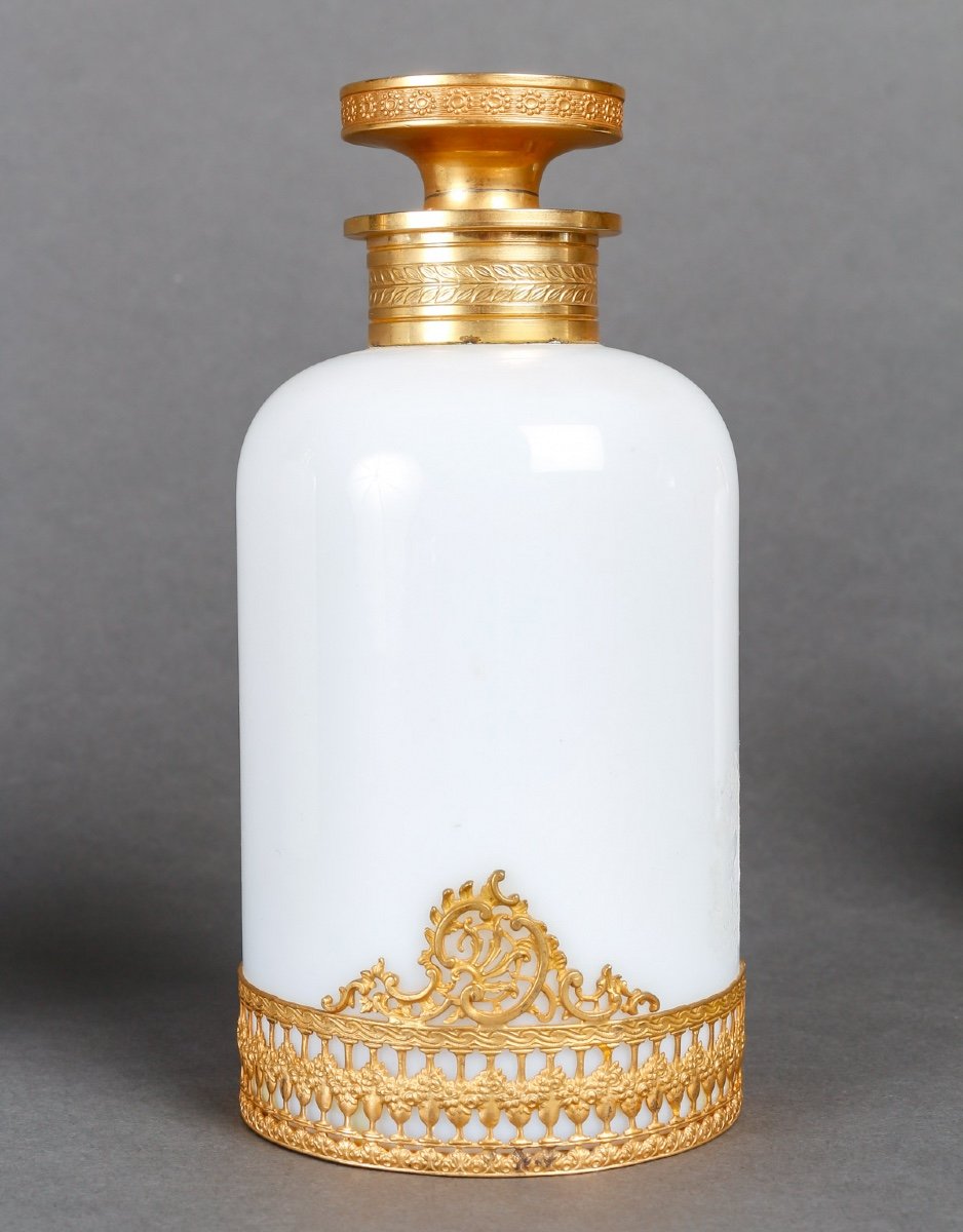 Siècle service de toilette en opaline de baccarat époque Charles 10-photo-1