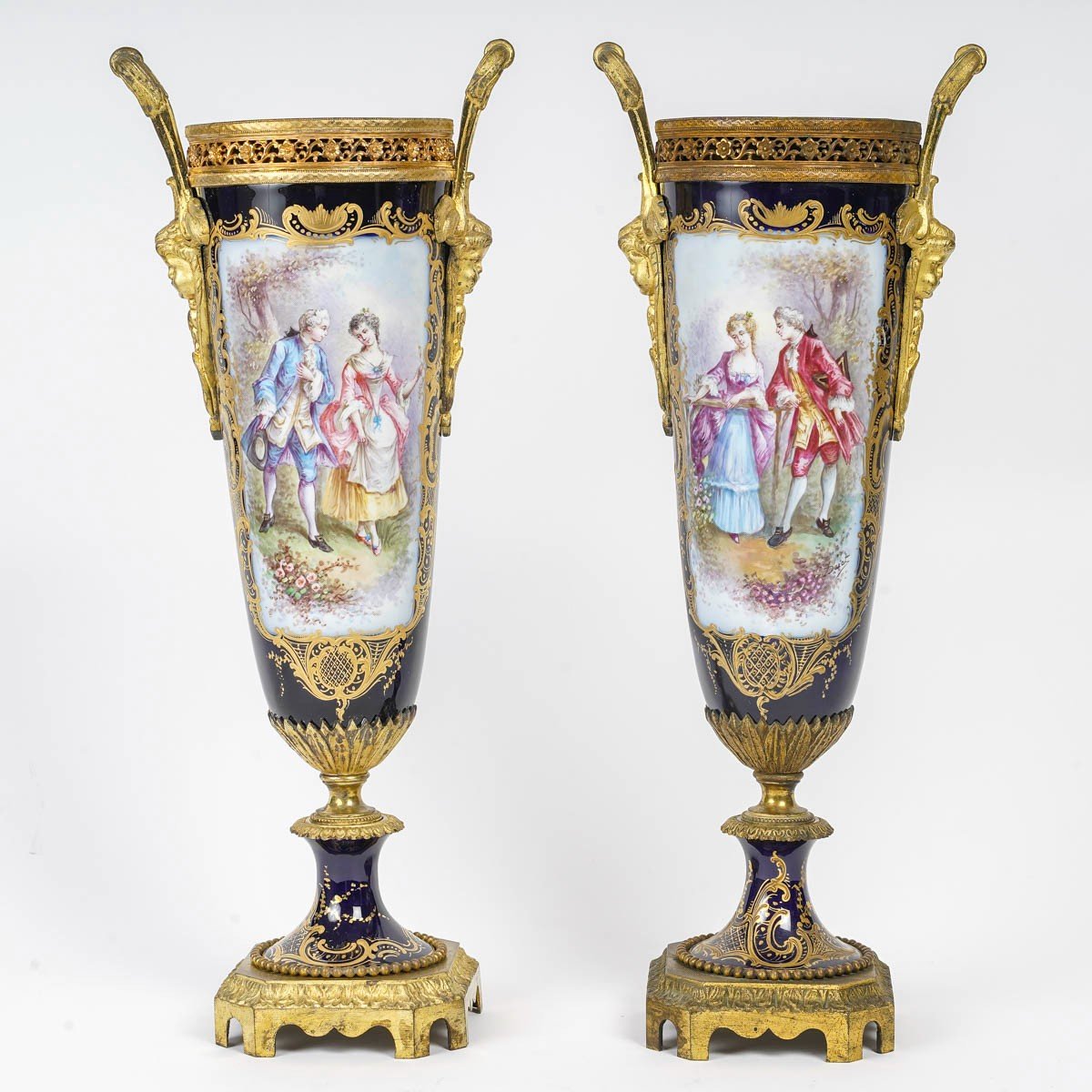 A Pair Of Sèvres Porcelain Vases Late 19th Century 