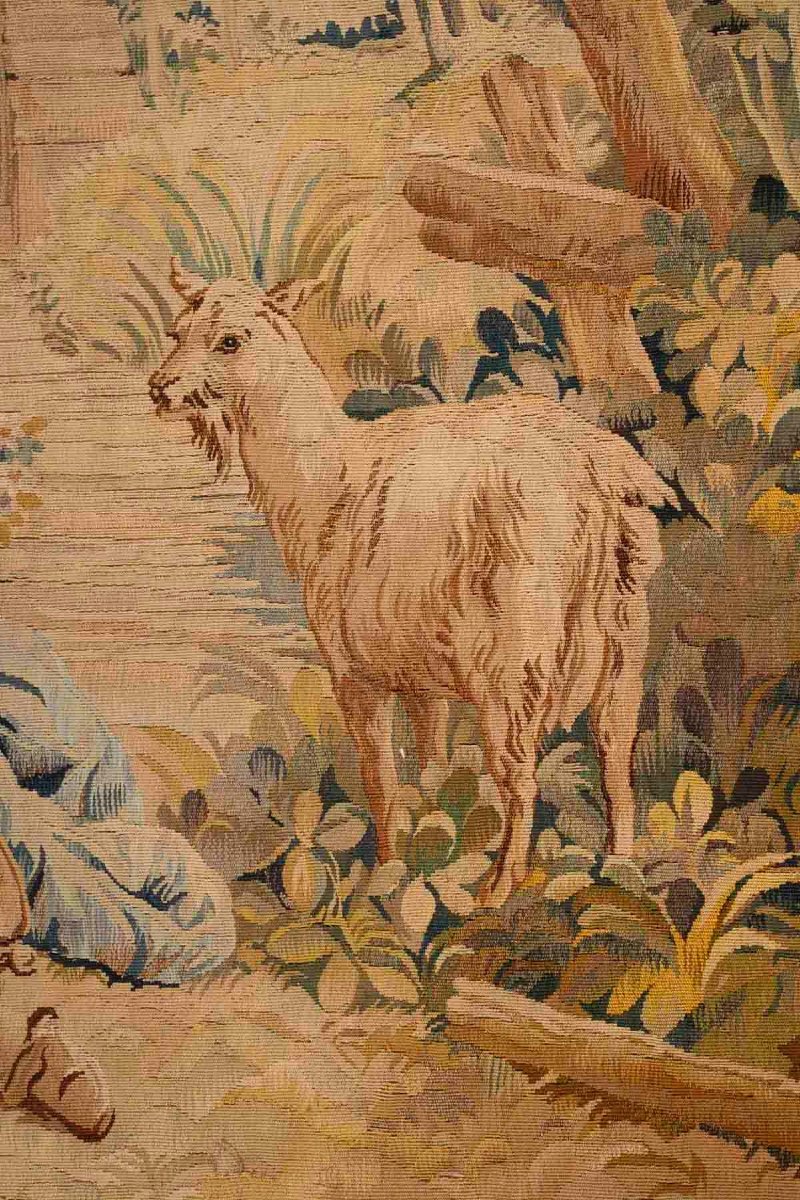 An Aubusson Tapestry Gallant Scene 18th Century -photo-3